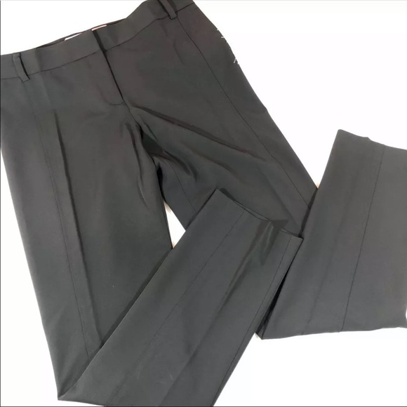 Vera Wang Black Slim Straight Pants 10 - Picture 1 of 9
